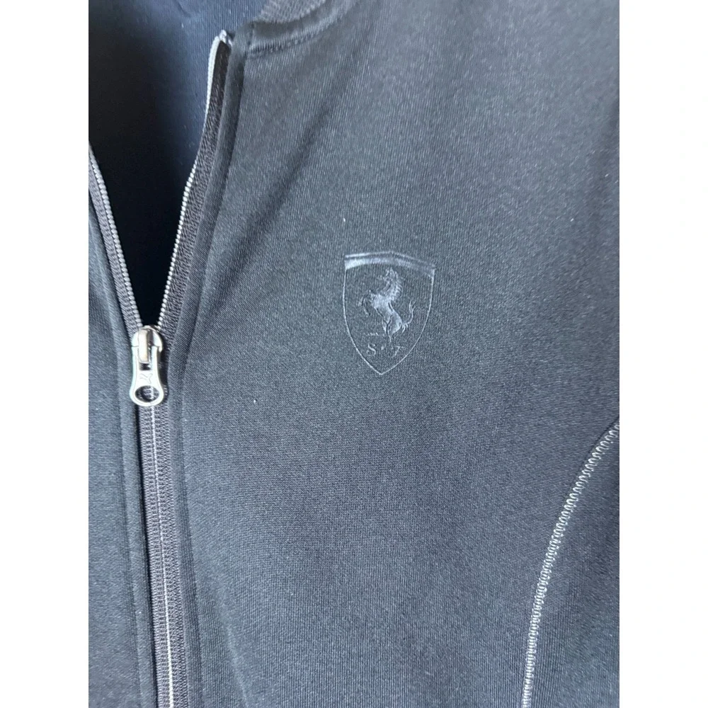 Puma Scuderia Ferrari Track Jacket Full Zip M F1 Racing Formula 1 Boys  L Black